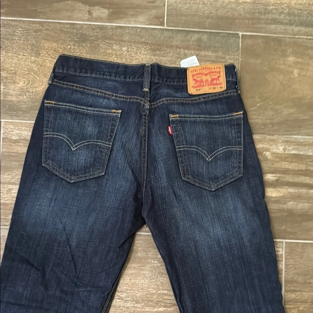 Levi's Blue Straight Jeans with Classic Indigo Wash